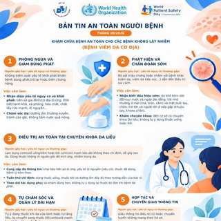 Bản tin an toàn người bệnh tháng 9/2026 Chăm sóc và điều trị Viêm da cơ địa
